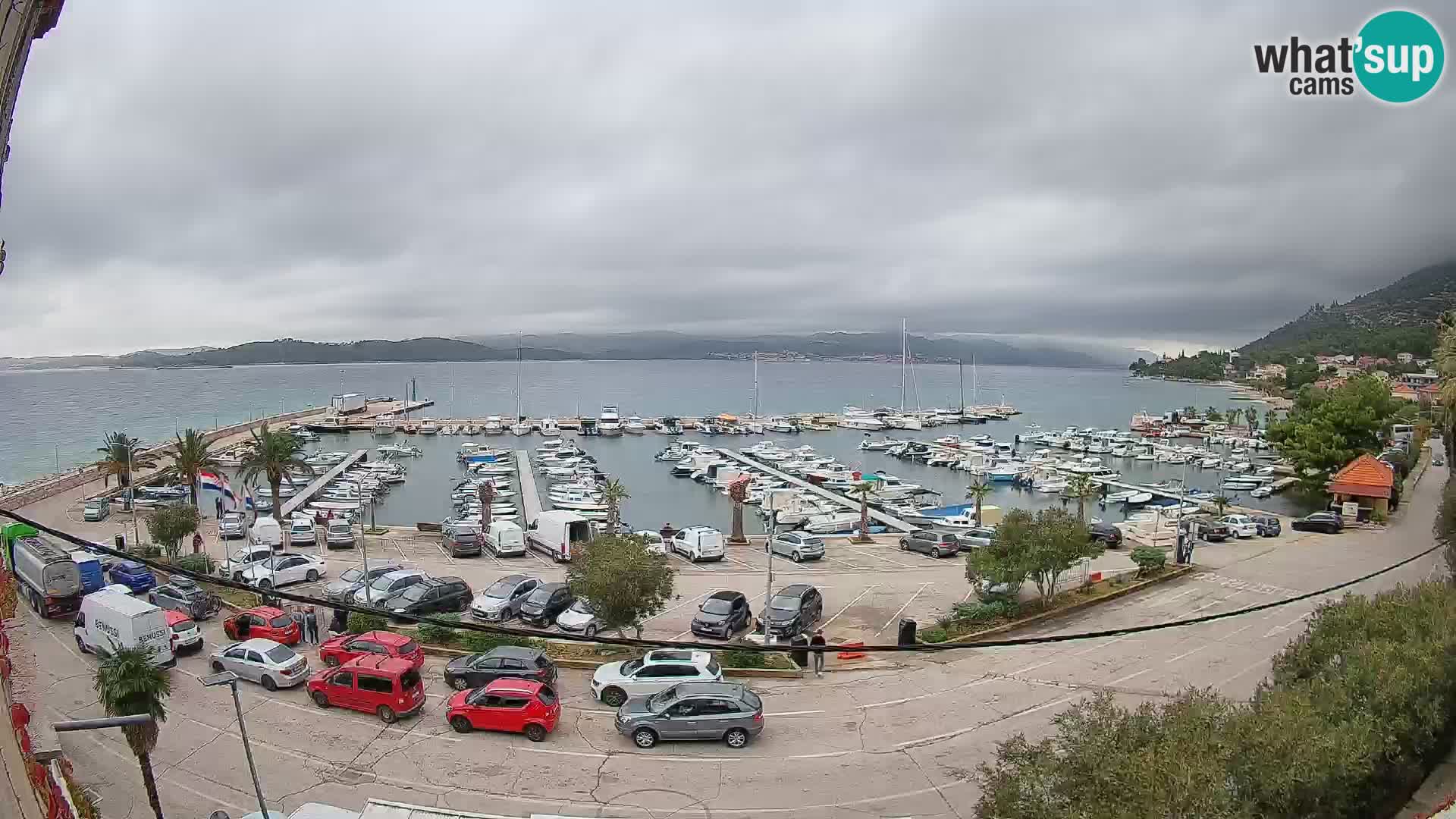 Webcam Orebić Riva – Ferry a Korčula en vivo