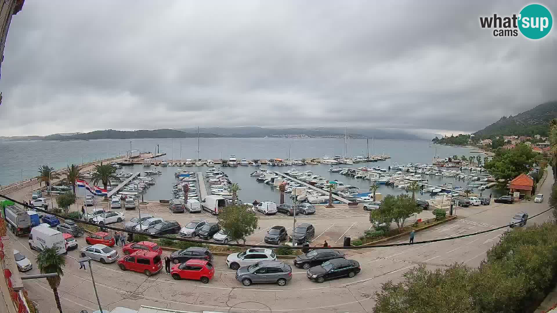 Spletna kamera Orebić Riva – Trajekt za Korčulo v živo