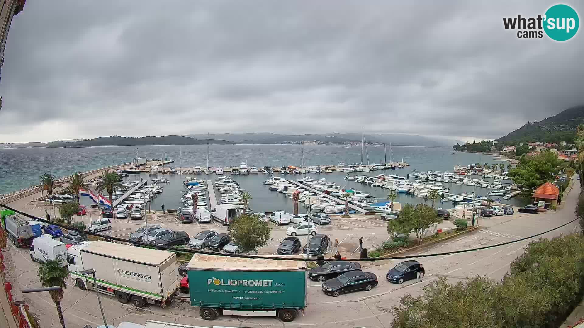 Webcam Orebić Riva – Ferry vers Korčula en direct