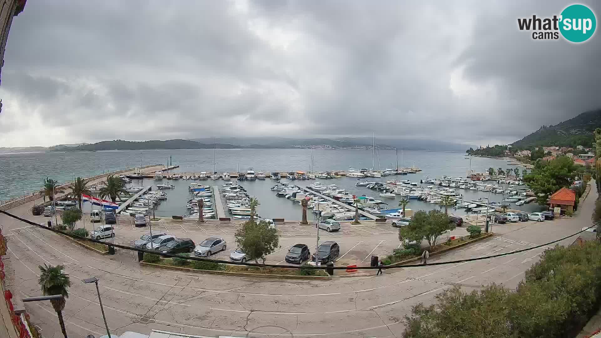 Webcam Orebić Riva – Ferry vers Korčula en direct