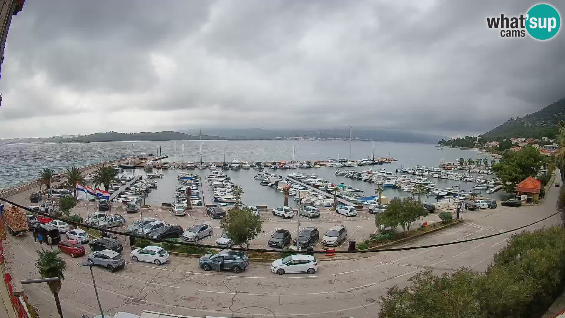 Webcam Orebić Riva – Ferry to Korčula Live