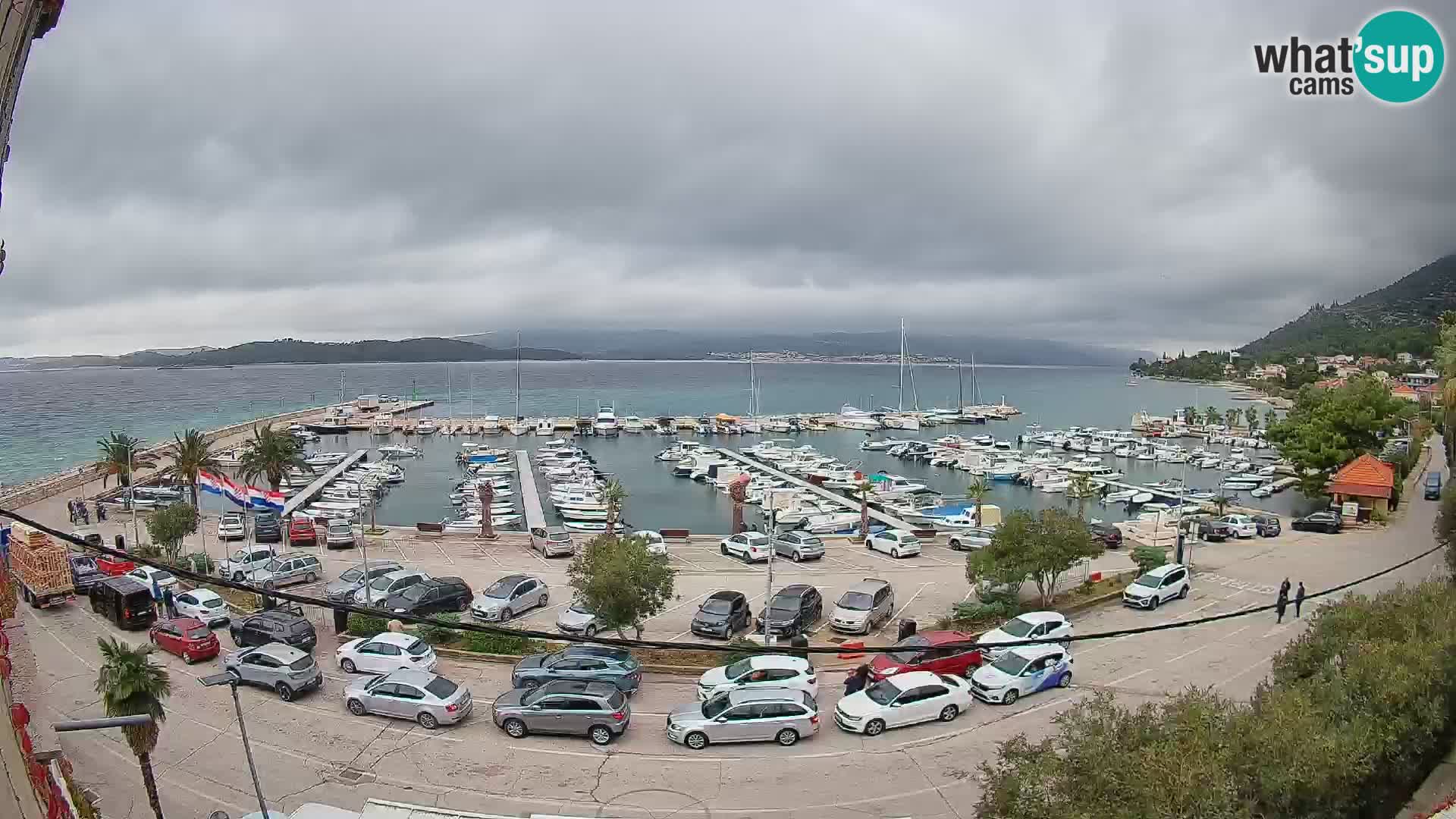 Spletna kamera Orebić Riva – Trajekt za Korčulo v živo