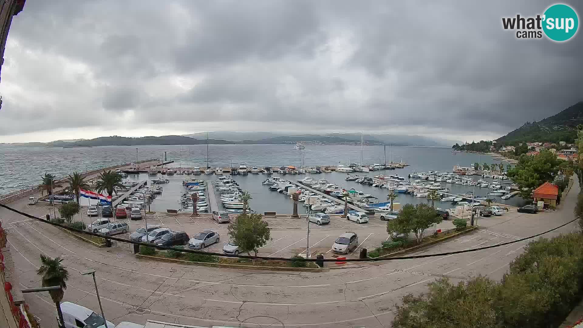 Webcam Orebić Riva – Ferry vers Korčula en direct