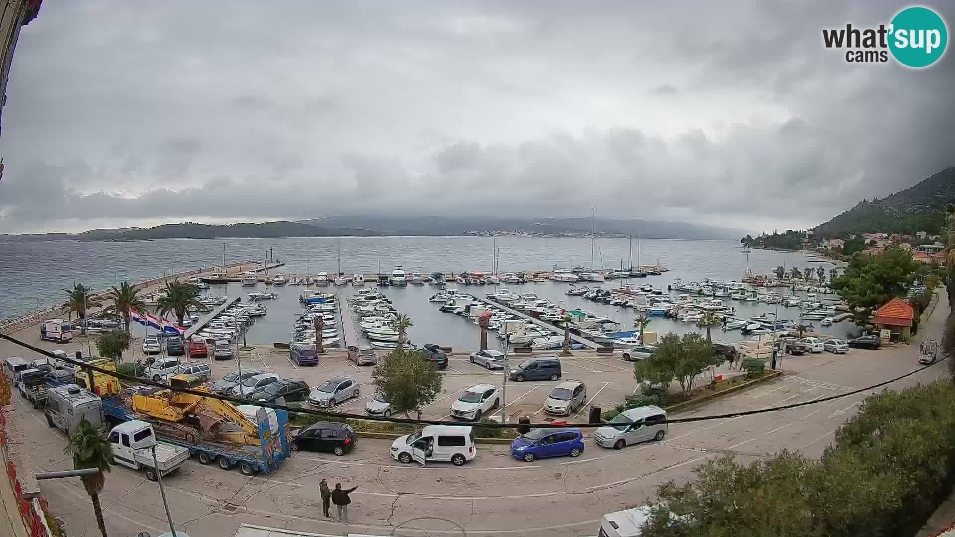 Webcam Orebić Uferpromenade – Fähre nach Korčula Live