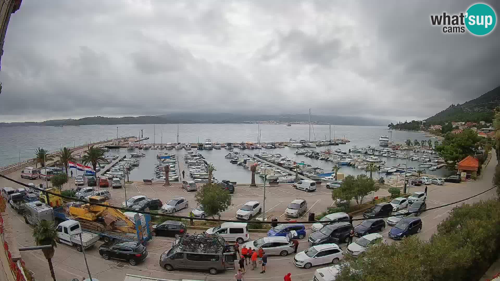 Webcam Orebić Riva – Ferry to Korčula Live