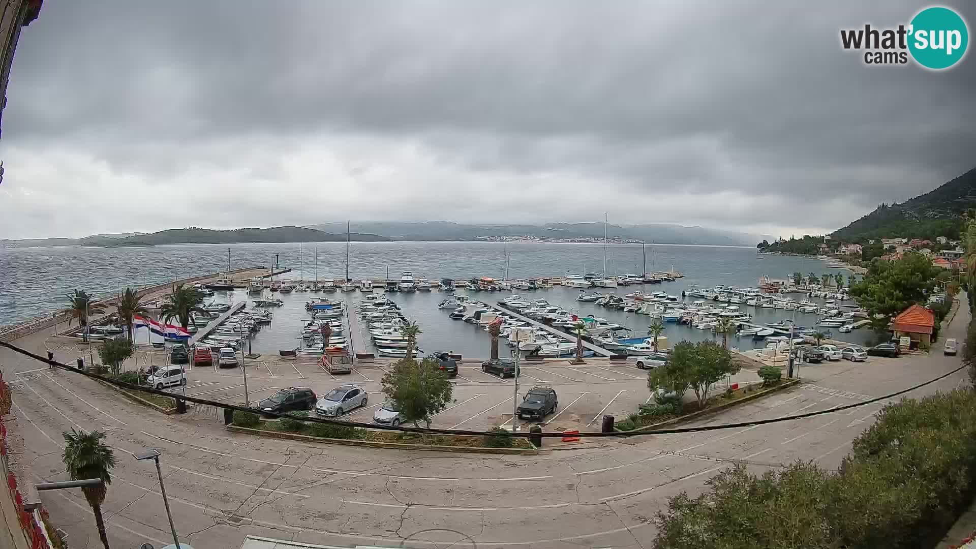 Webcam Orebić Riva – Ferry vers Korčula en direct