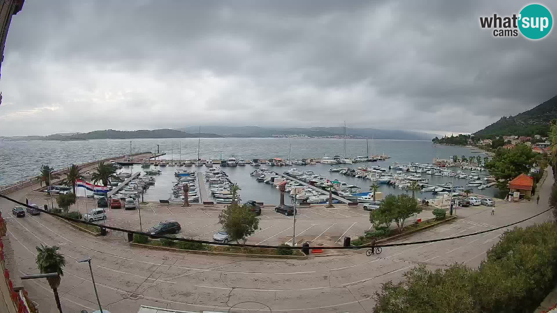 Spletna kamera Orebić Riva – Trajekt za Korčulo v živo