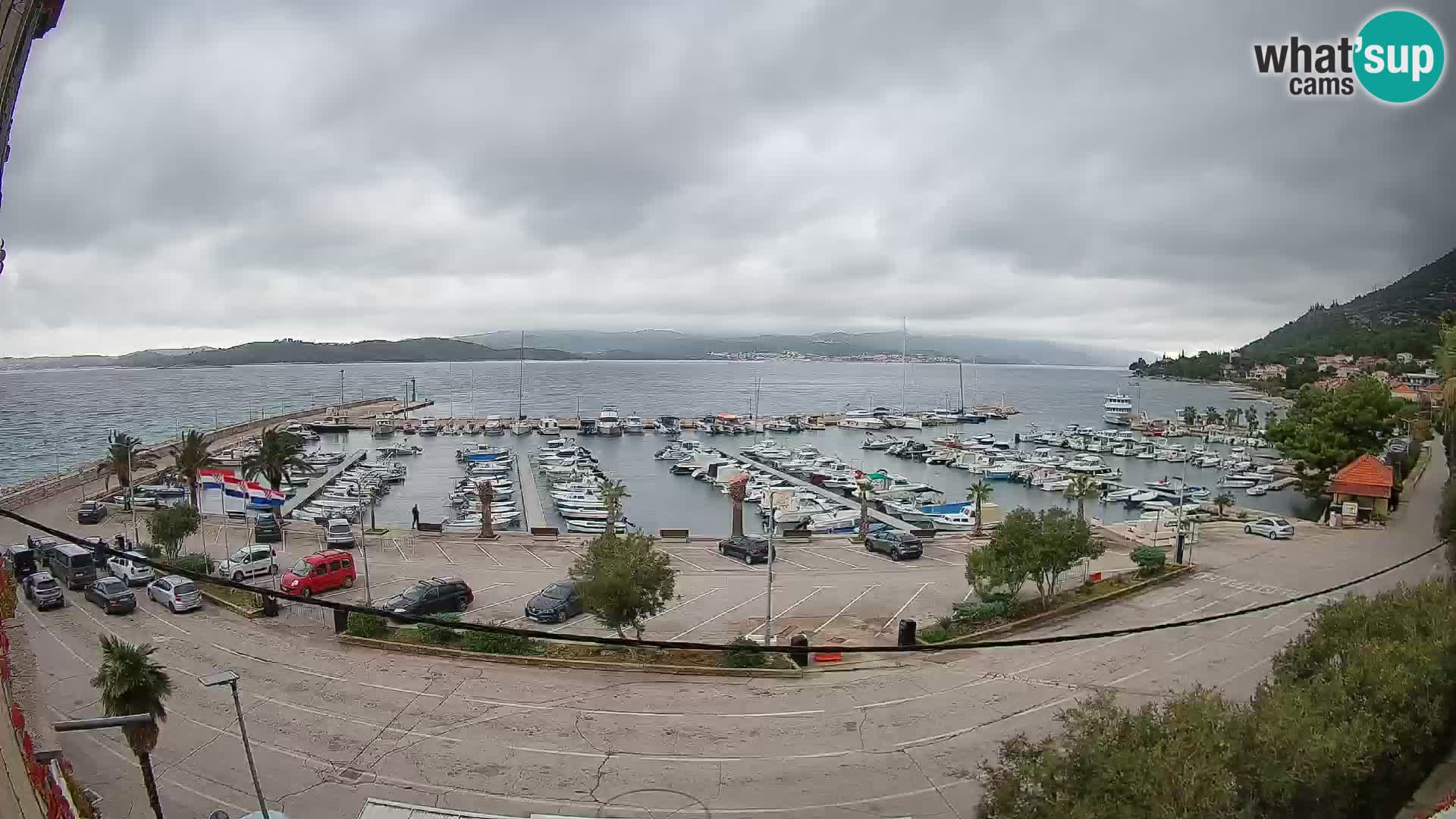 Webcam Orebić Riva – Ferry to Korčula Live
