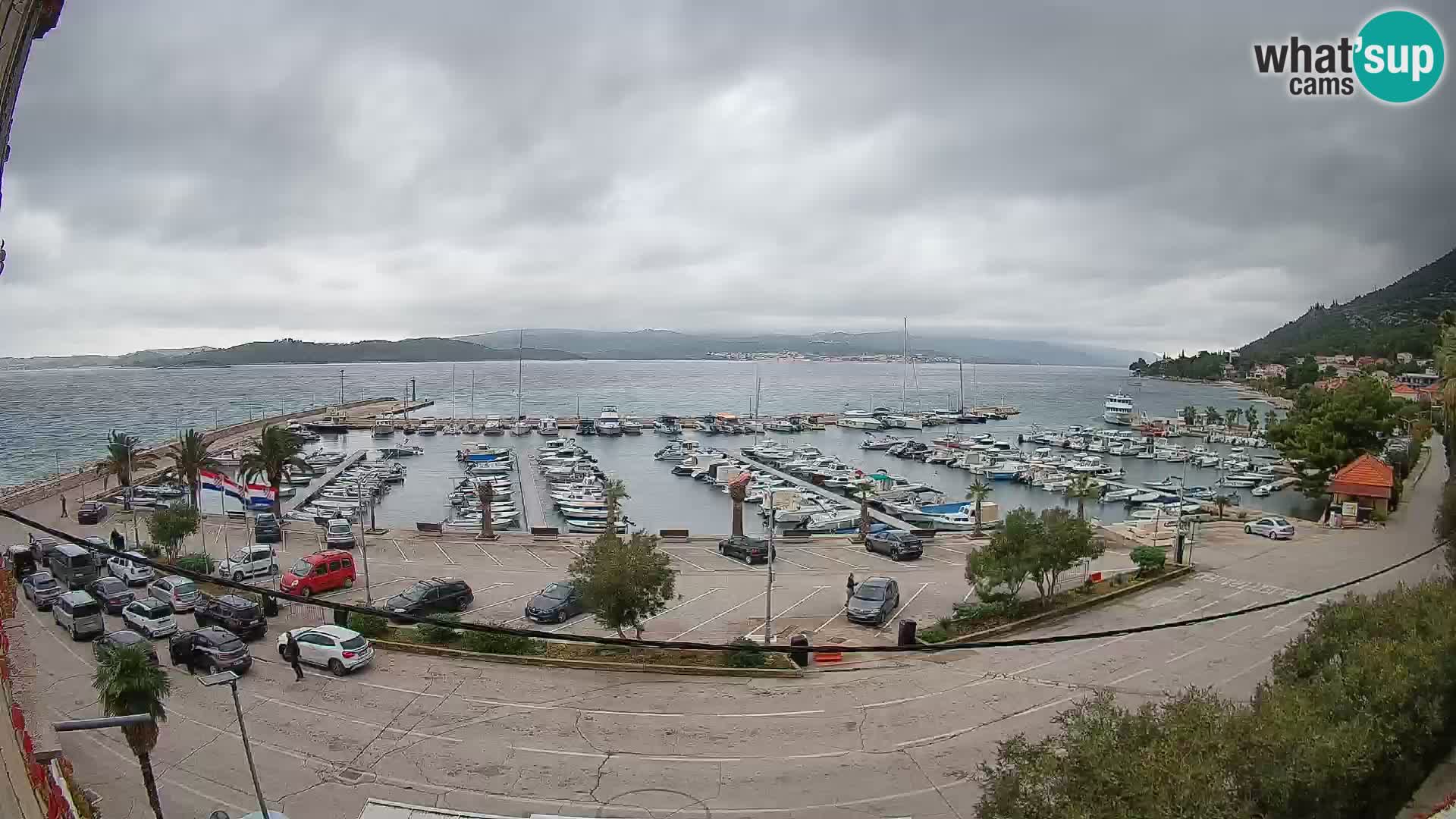 Webcam Orebić Riva – Ferry to Korčula Live