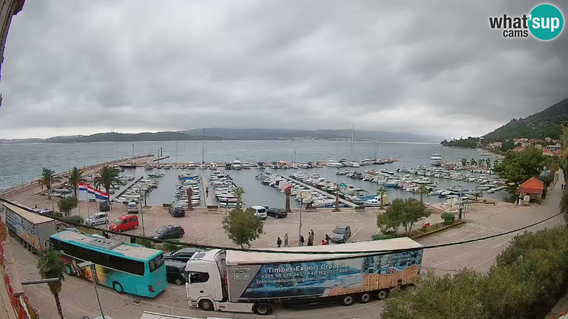 Webcam Orebić Riva – Ferry to Korčula Live