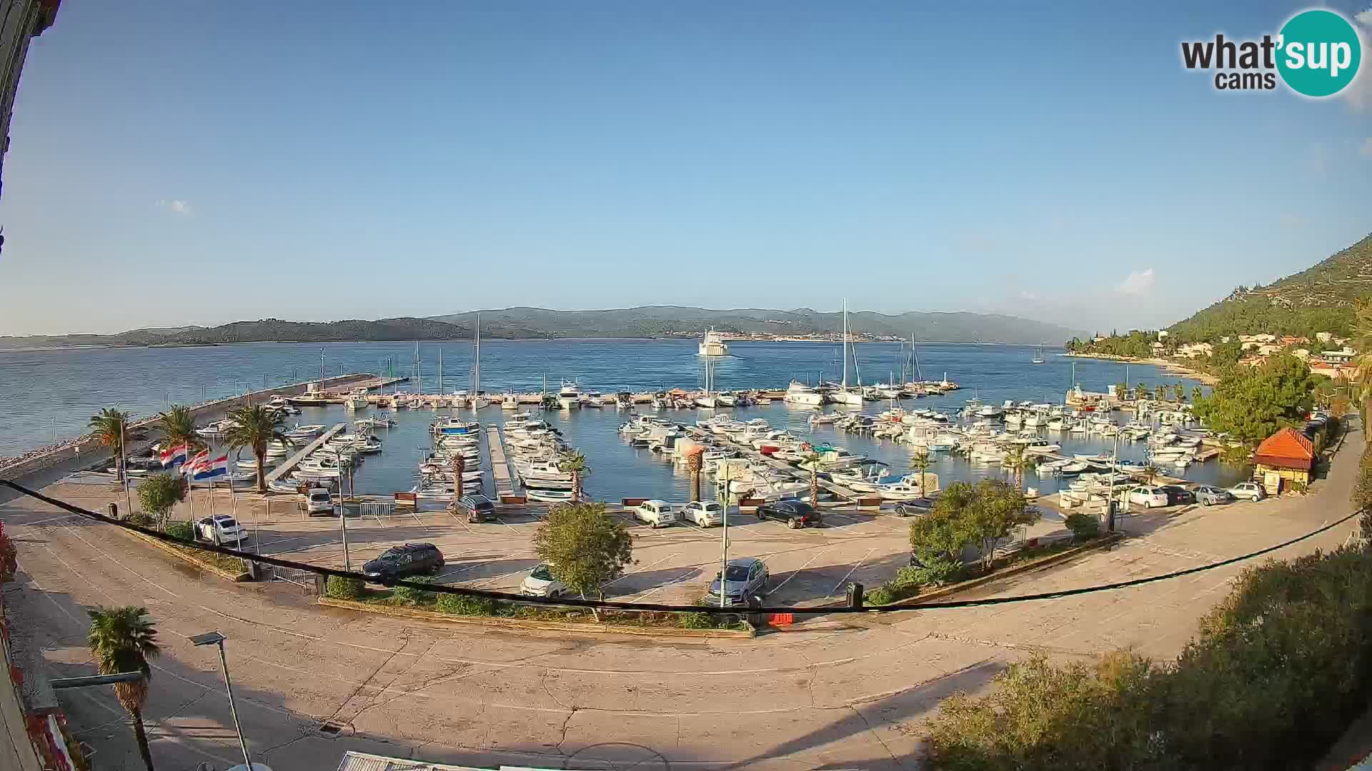 Webcam Orebić Riva – Ferry to Korčula Live