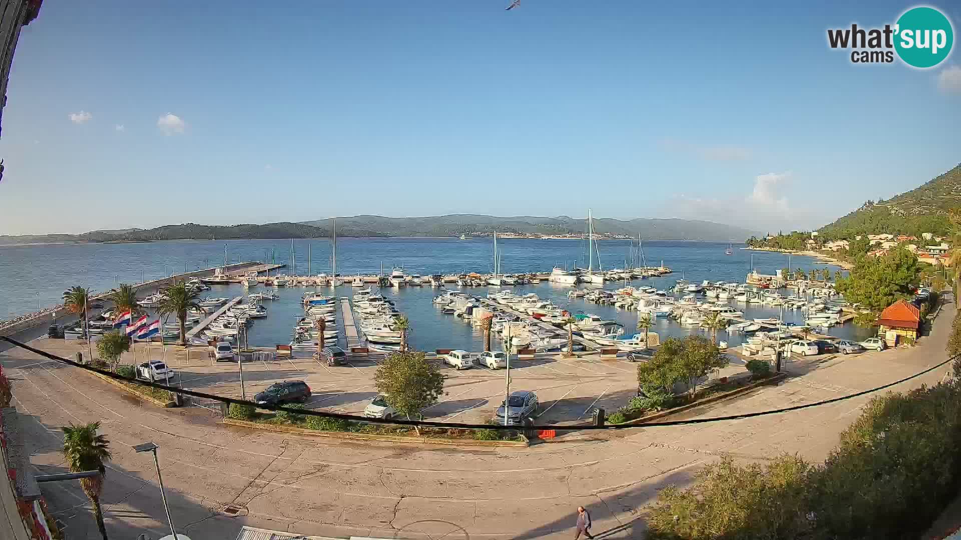 Webcam Orebić Riva – Ferry a Korčula en vivo