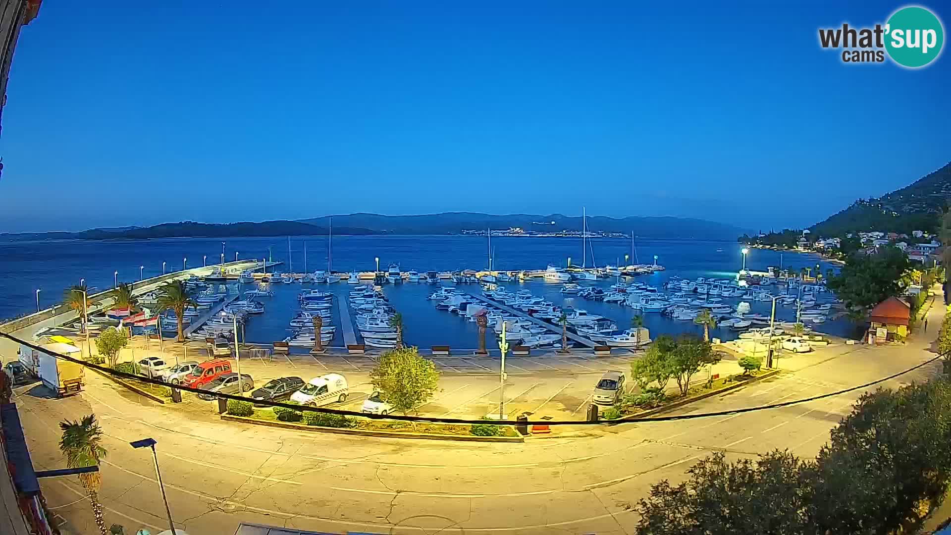 Webcam Orebić Riva – Ferry to Korčula Live