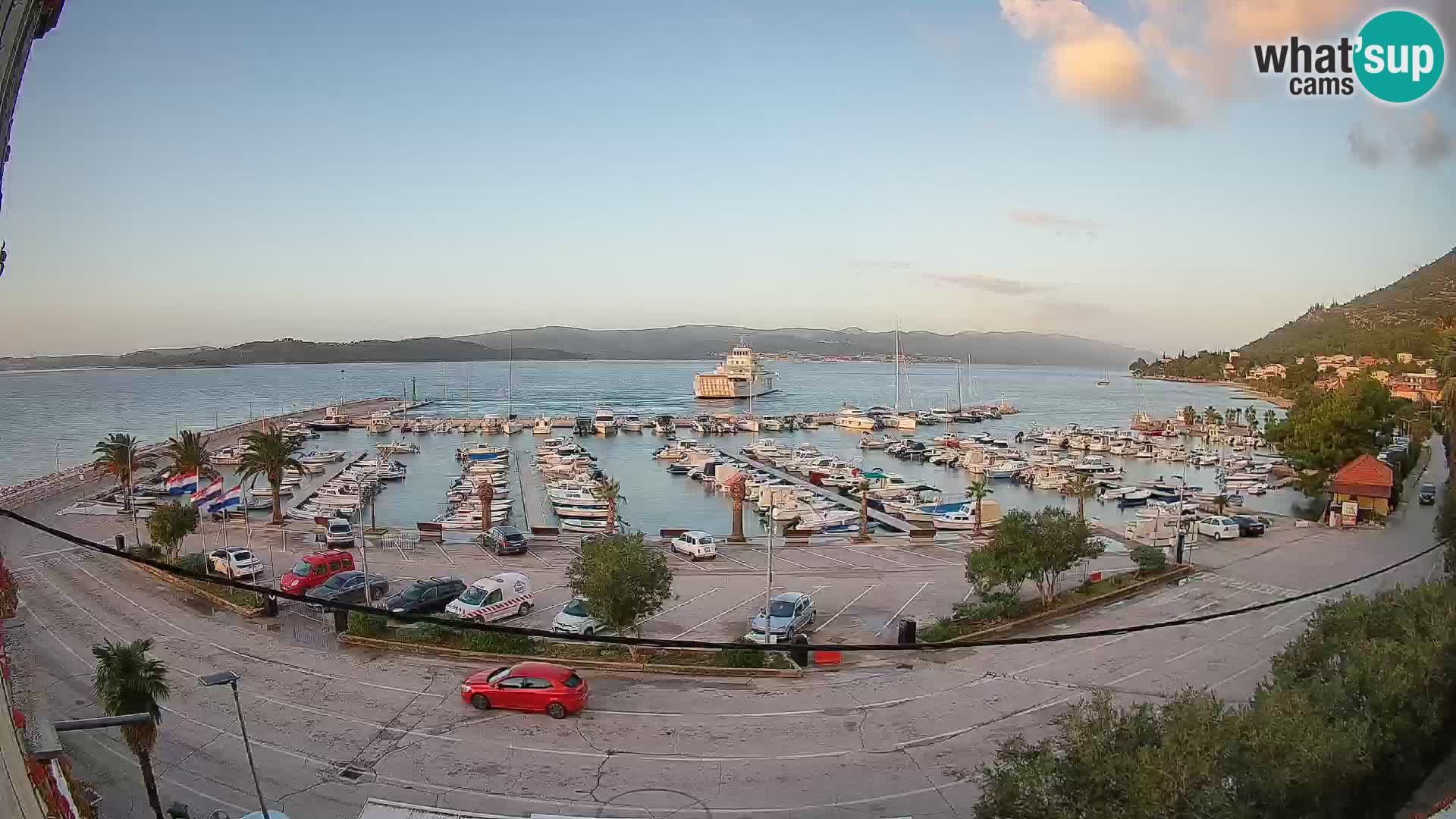 Webcam Orebić Riva – Ferry to Korčula Live
