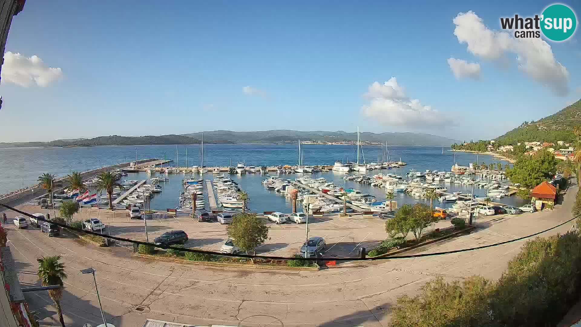 Webcam Orebić Riva – Ferry to Korčula Live