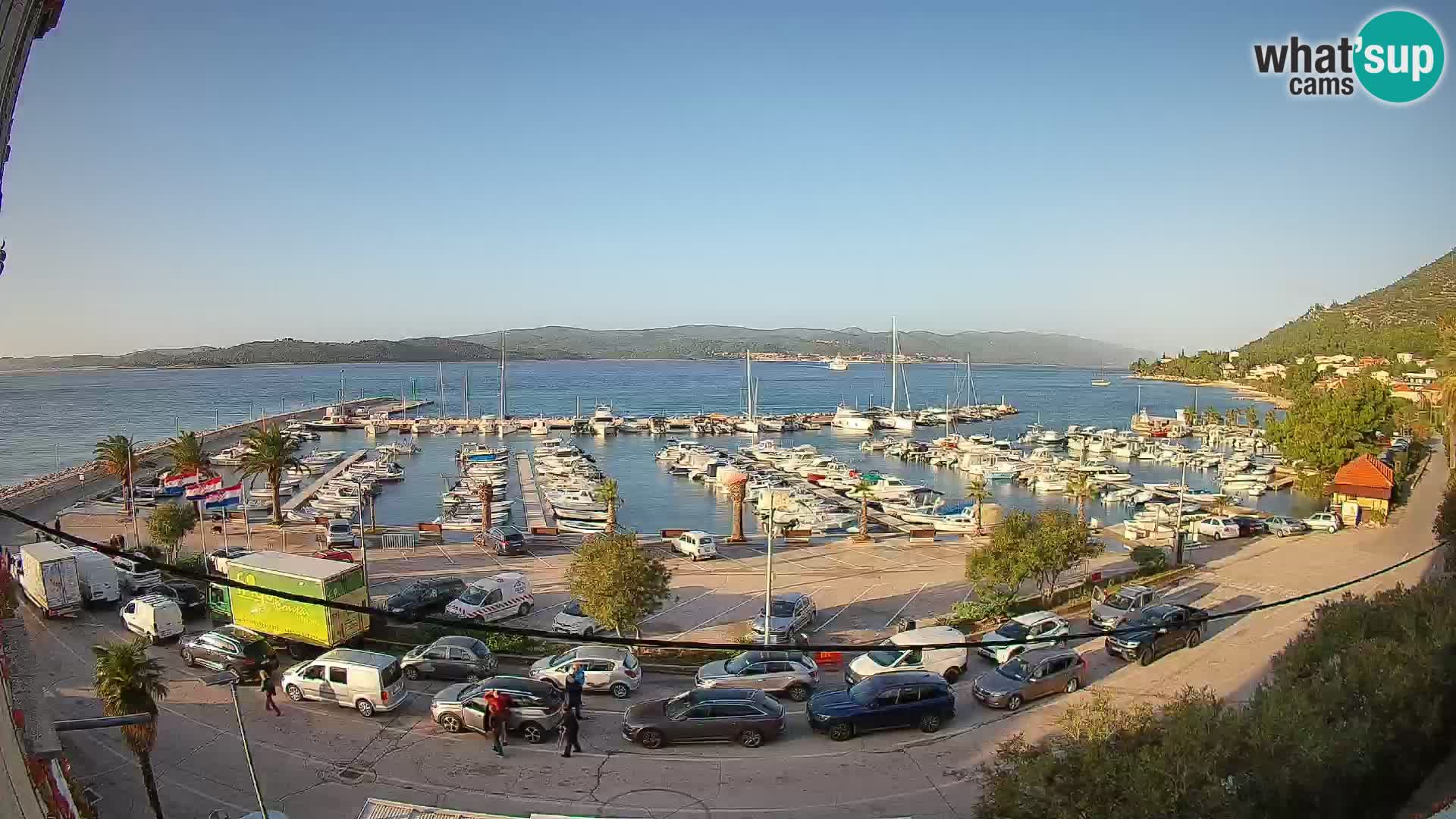 Spletna kamera Orebić Riva – Trajekt za Korčulo v živo