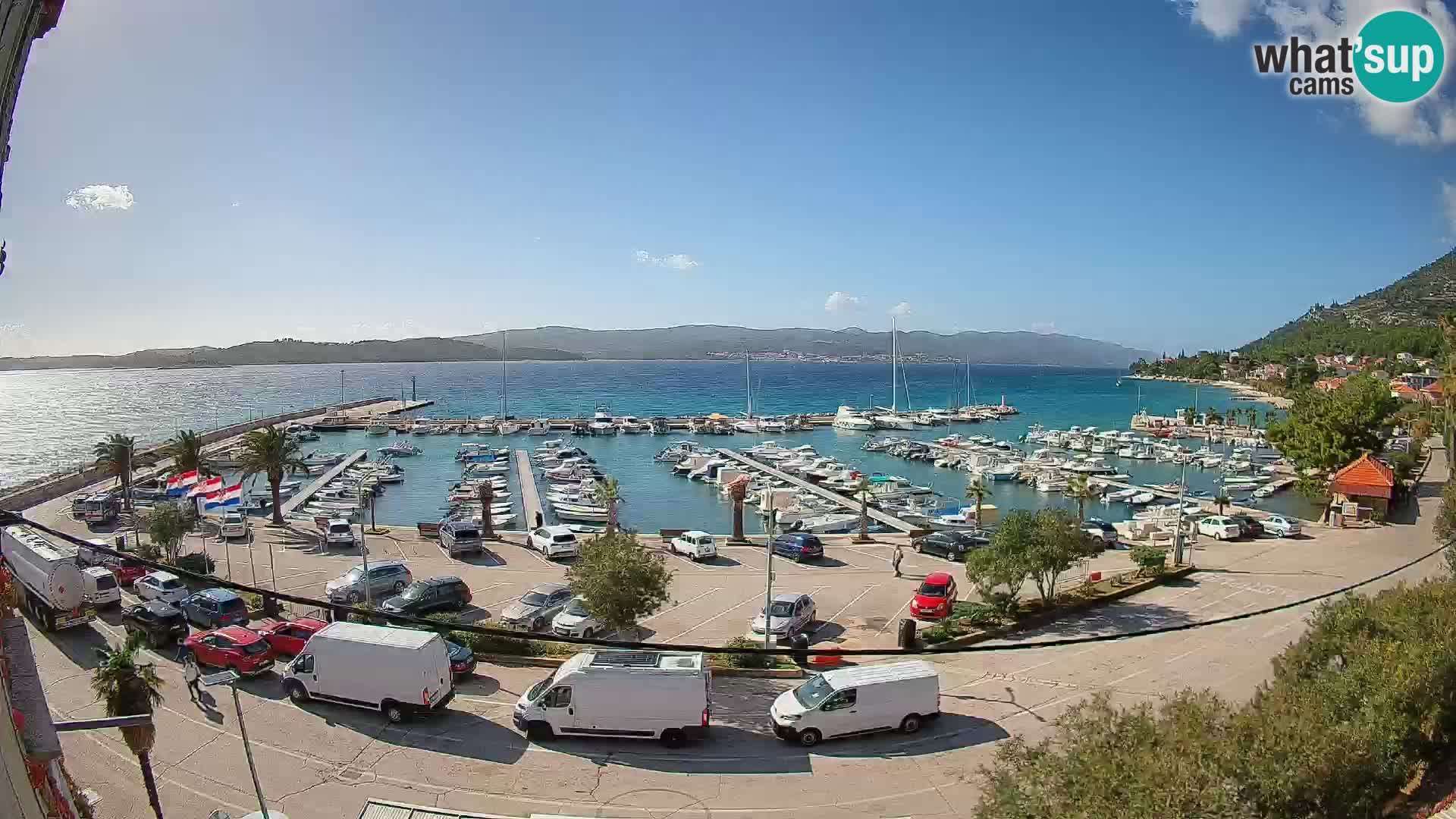 Webcam Orebić Riva – Ferry to Korčula Live