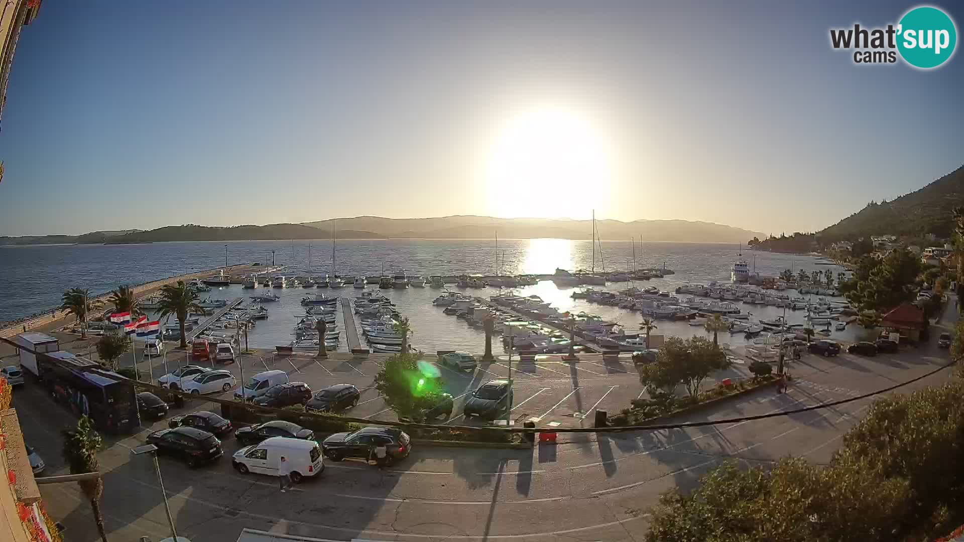 Webcam Orebić Riva – Ferry to Korčula Live