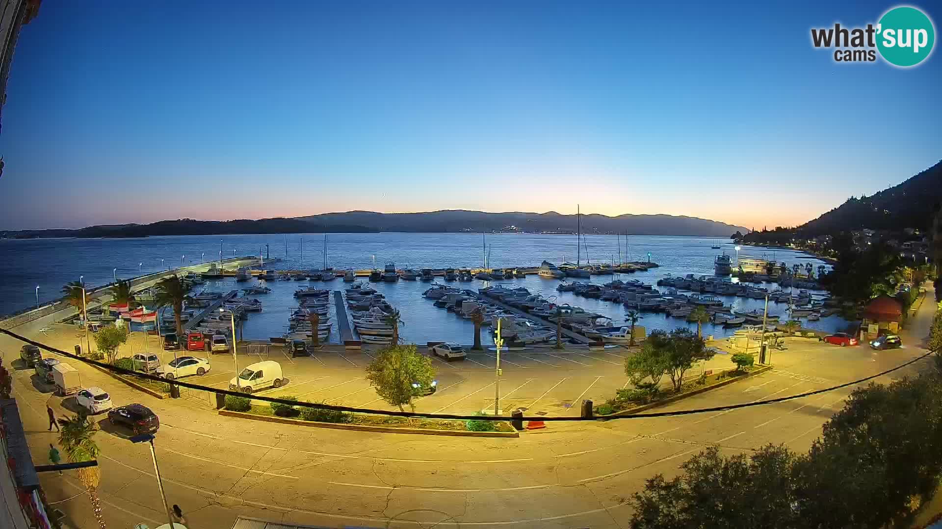 Webcam Orebić Riva – Ferry to Korčula Live