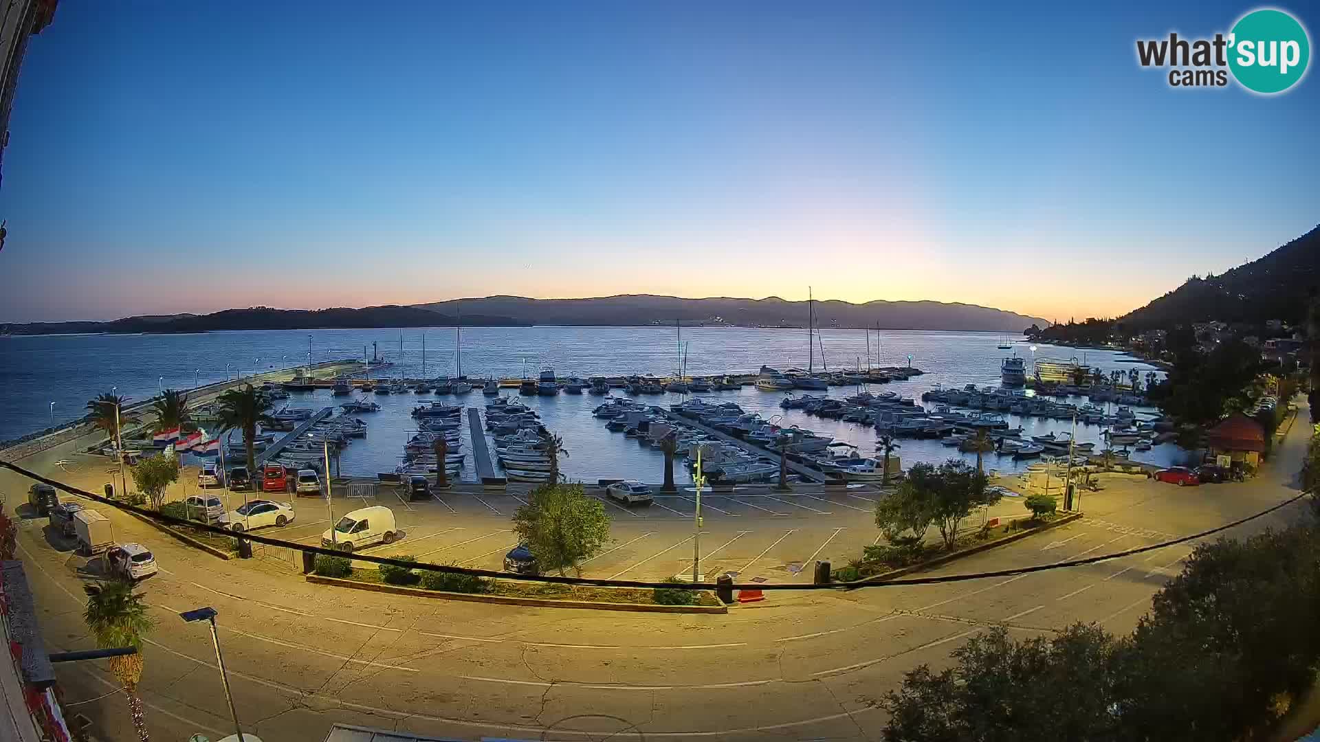 Webcam Orebić Riva – Ferry to Korčula Live