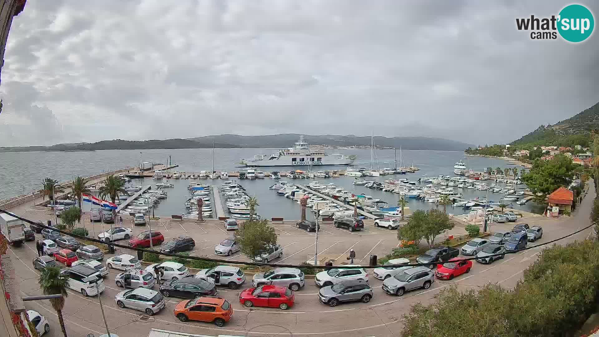 Webcam Orebić Riva – Ferry to Korčula Live