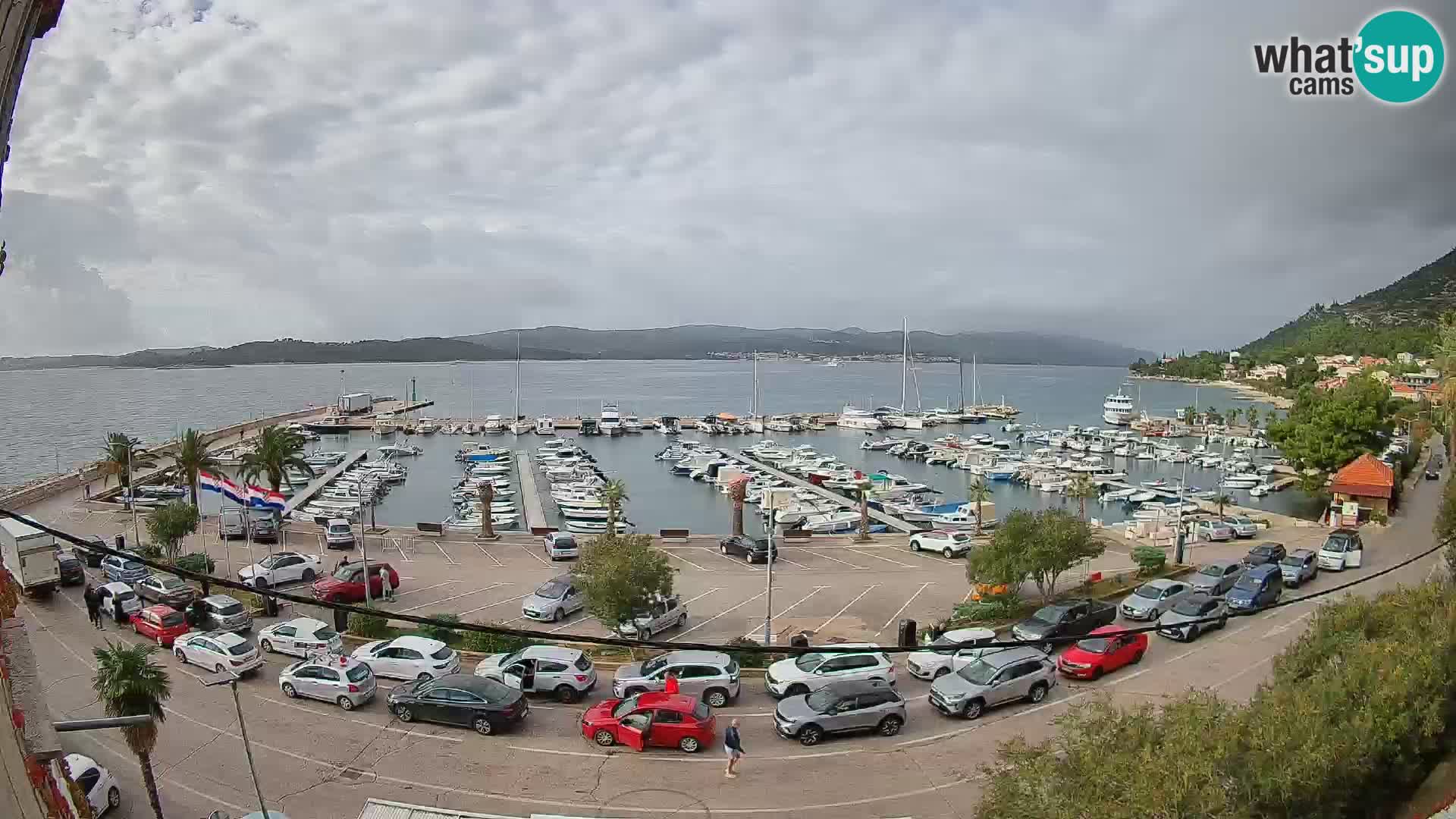 Webcam Orebić Riva – Ferry to Korčula Live