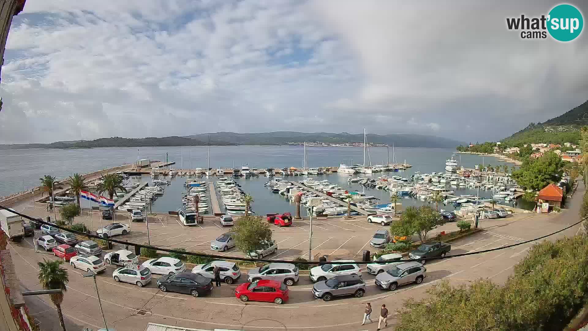Webcam Orebić Riva – Ferry to Korčula Live
