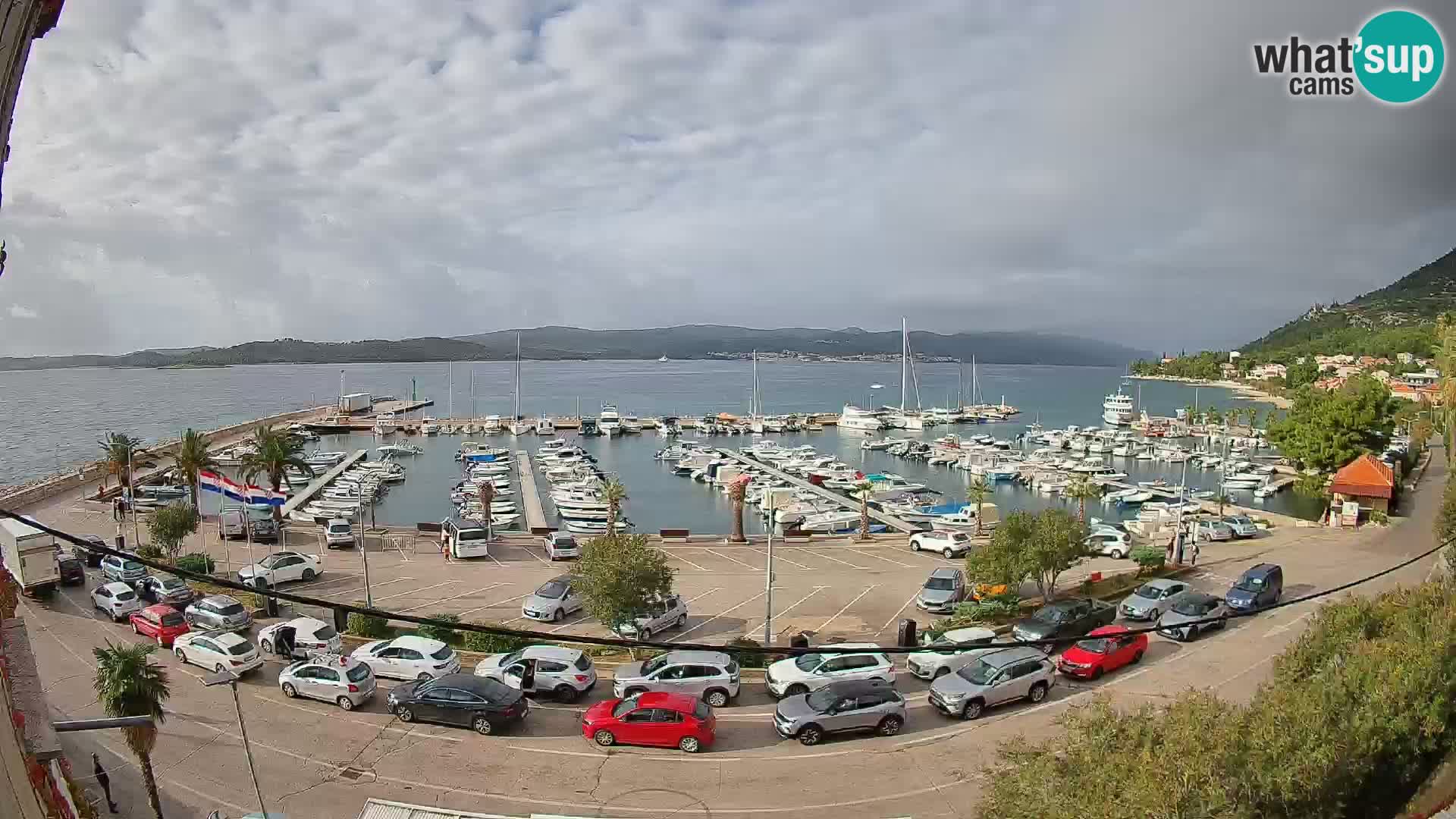 Webcam Orebić Riva – Ferry vers Korčula en direct