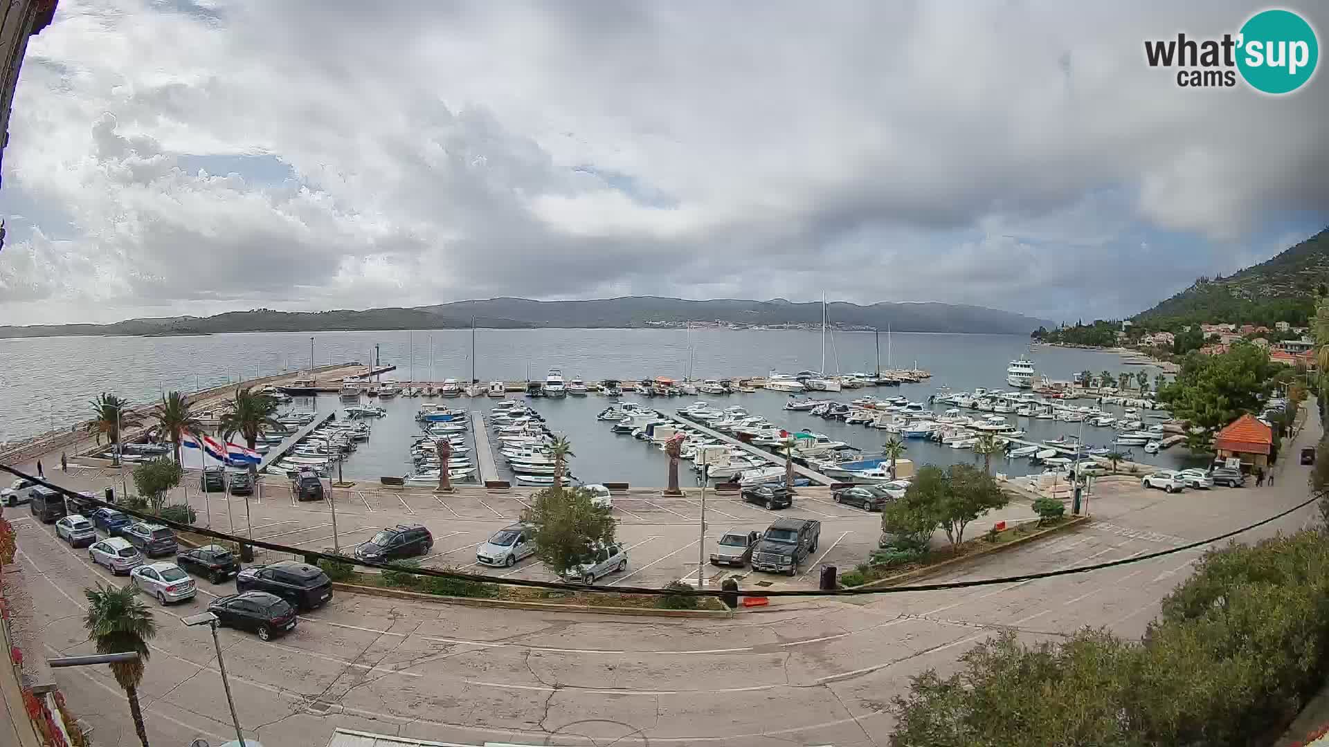 Webcam Orebić Riva – Ferry to Korčula Live