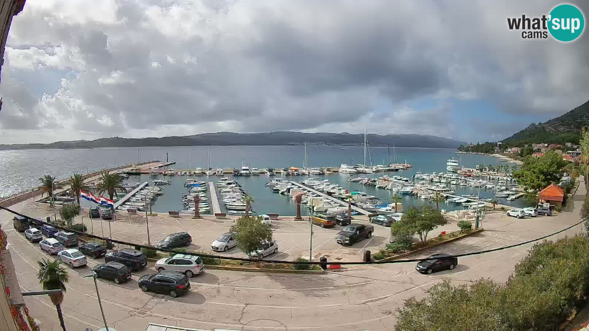 Webcam Orebić Riva – Ferry vers Korčula en direct