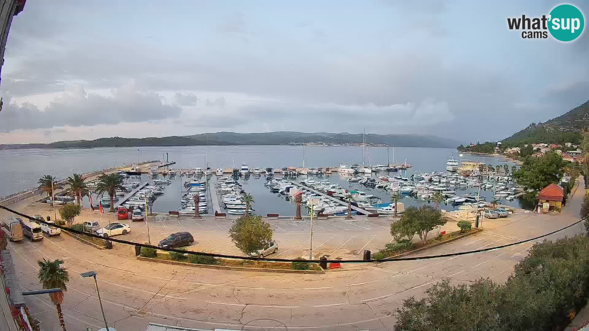 Webcam Orebić Uferpromenade – Fähre nach Korčula Live