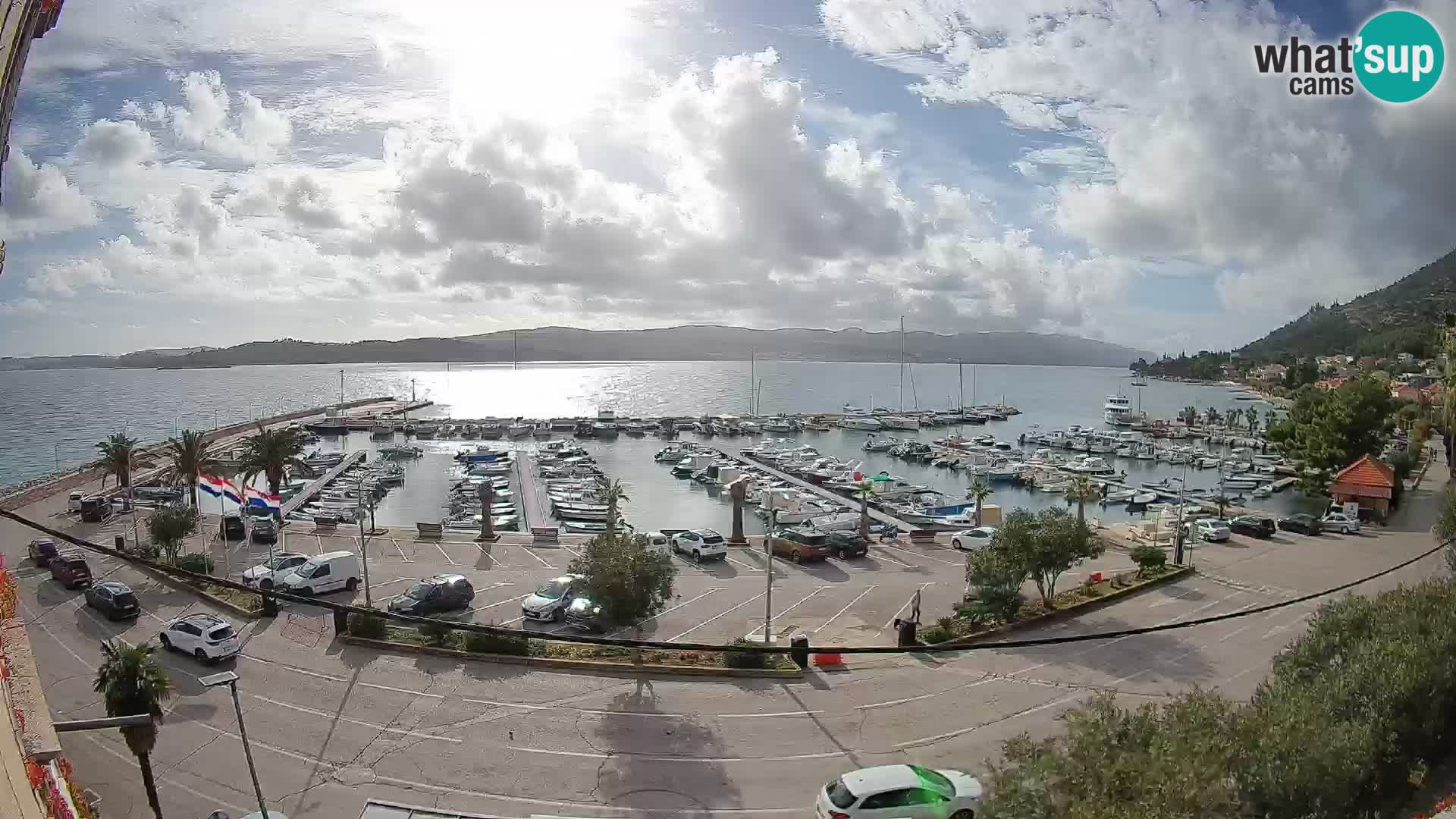 Webcam Orebić Riva – Ferry vers Korčula en direct