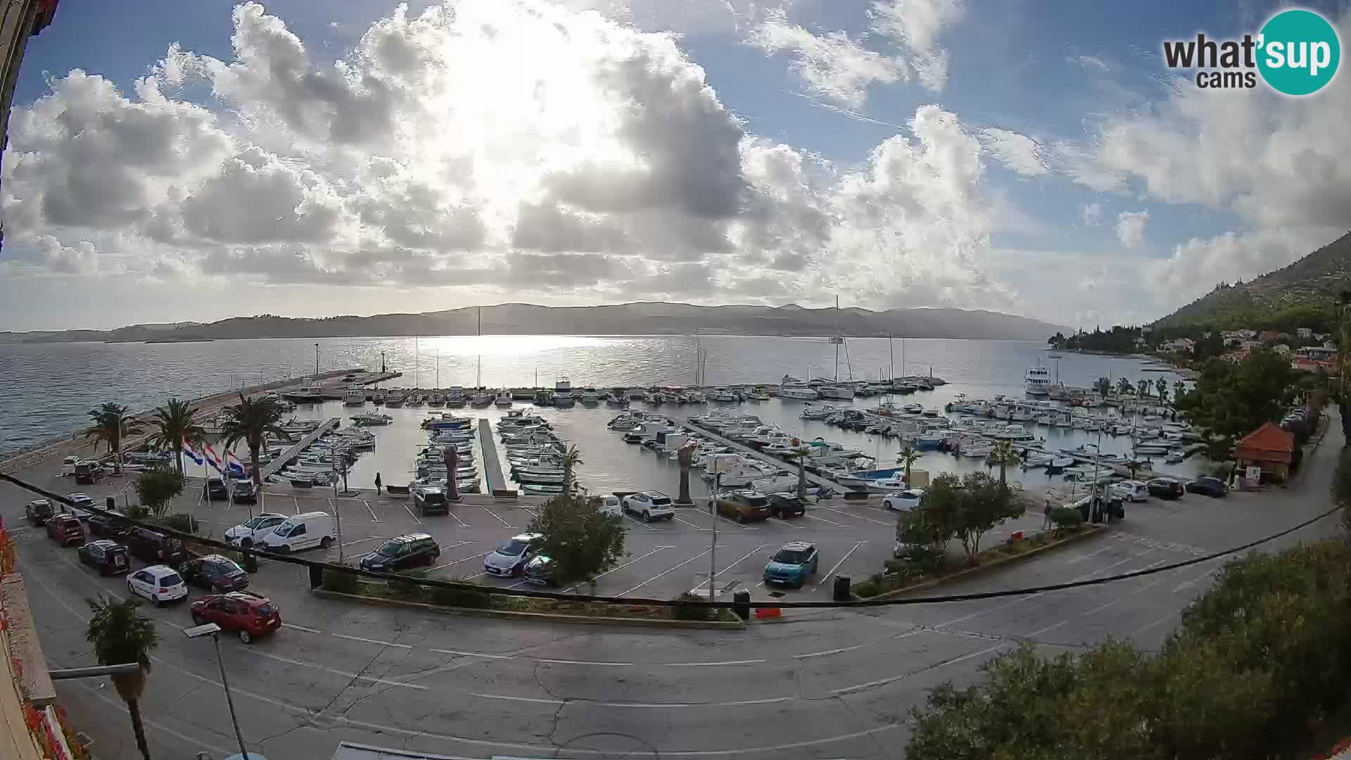 Webcam Orebić Riva – Ferry a Korčula en vivo