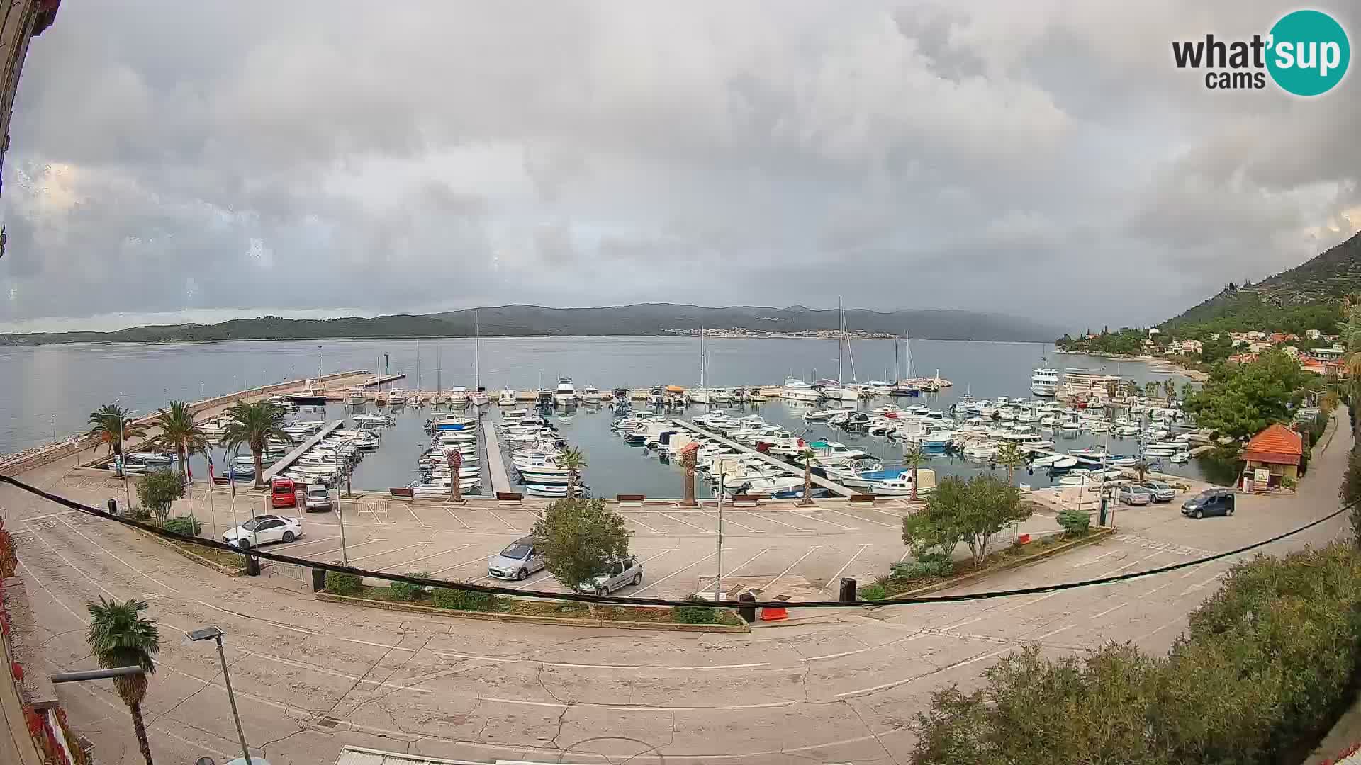 Webcam Orebić Riva – Ferry vers Korčula en direct