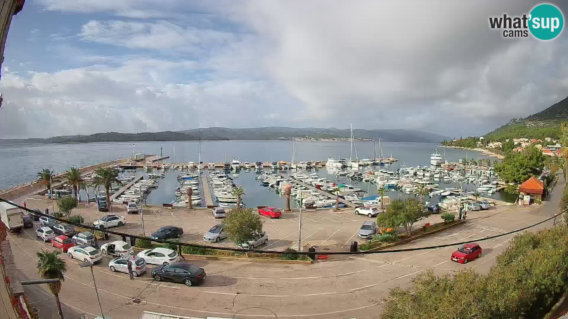 Webcam Orebić Uferpromenade – Fähre nach Korčula Live