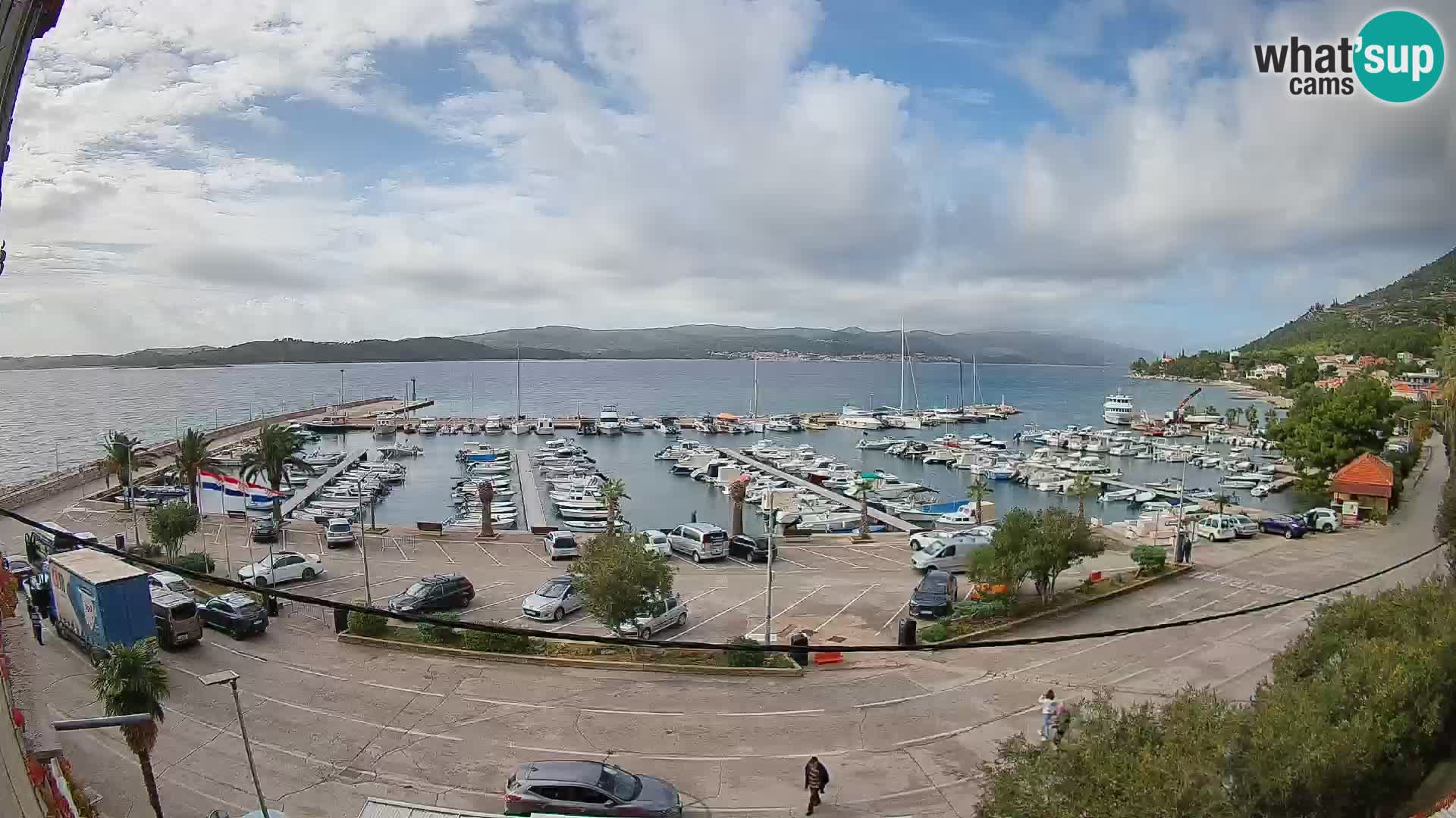 Webcam Orebić Riva – Ferry to Korčula Live