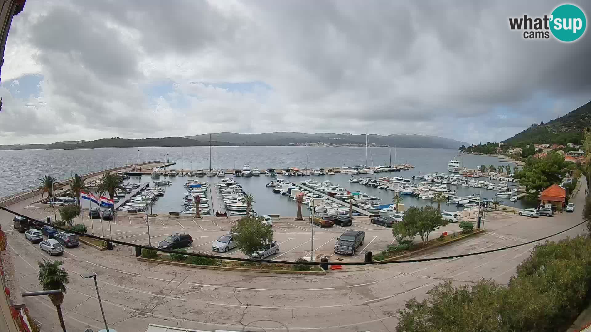 Webcam Orebić Uferpromenade – Fähre nach Korčula Live
