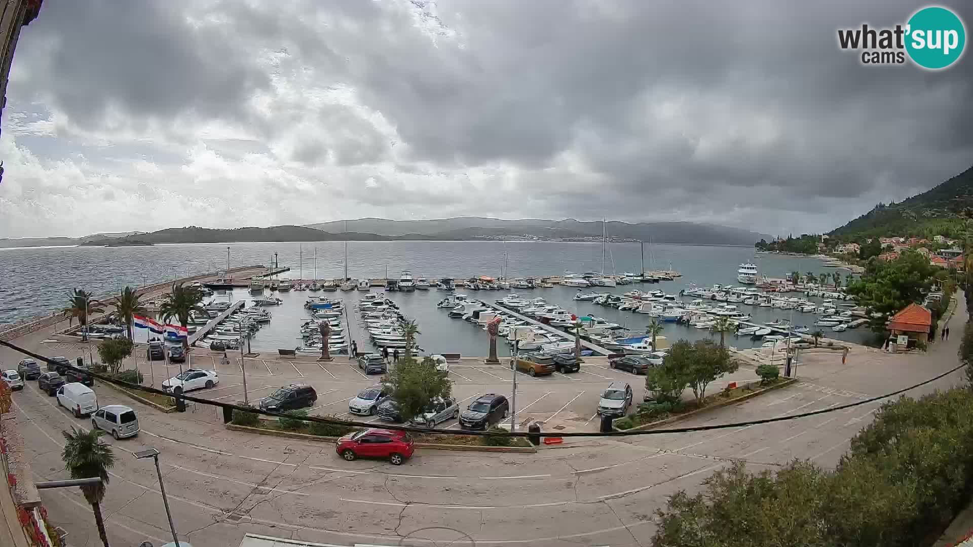Webcam Orebić Riva – Ferry to Korčula Live