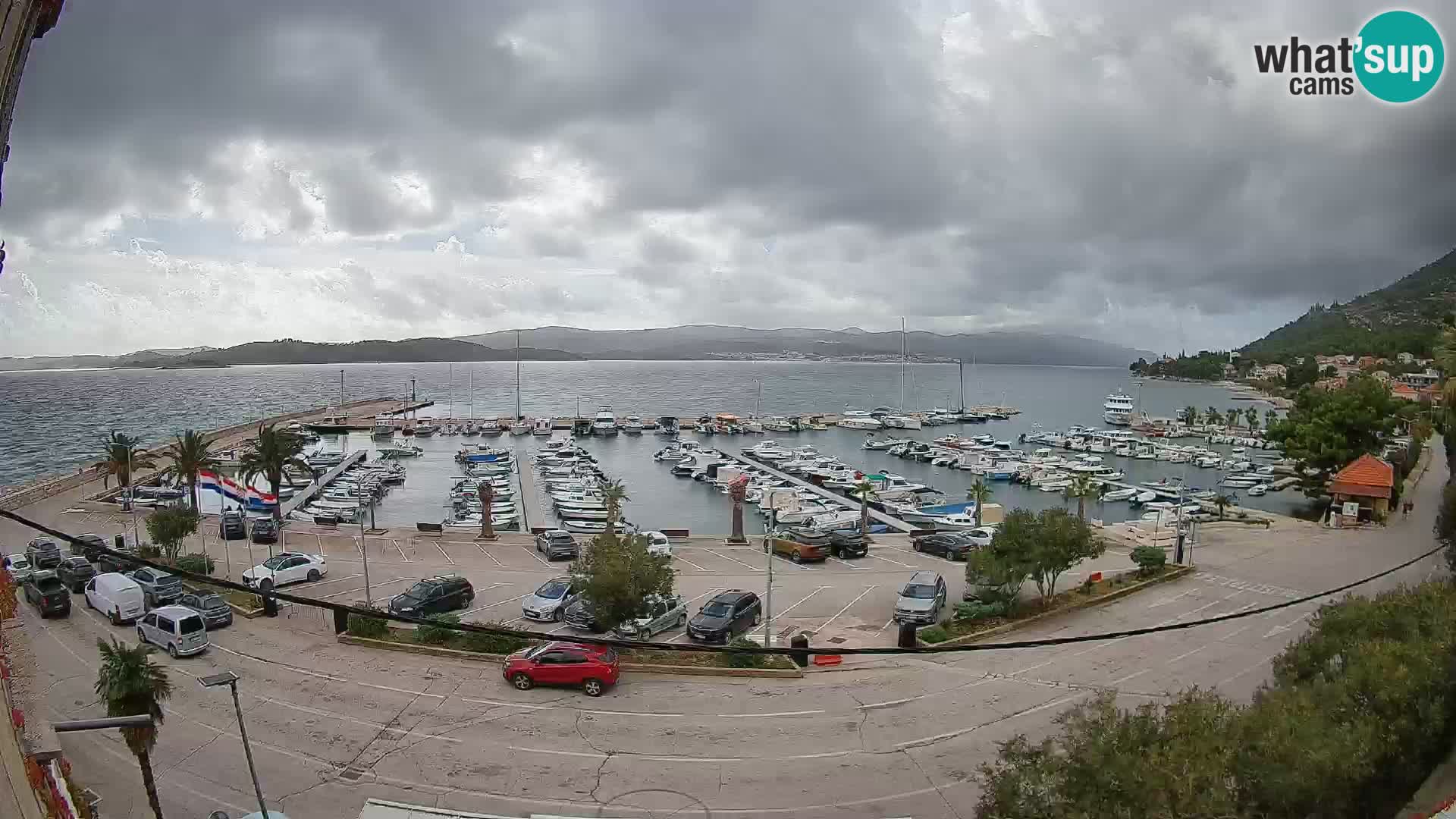 Webcam Orebić Riva – Ferry to Korčula Live