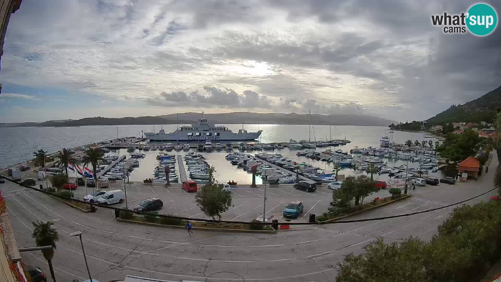 Webcam Orebić Riva – Ferry to Korčula Live