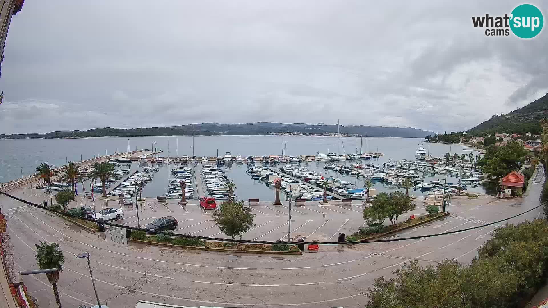 Spletna kamera Orebić Riva – Trajekt za Korčulo v živo
