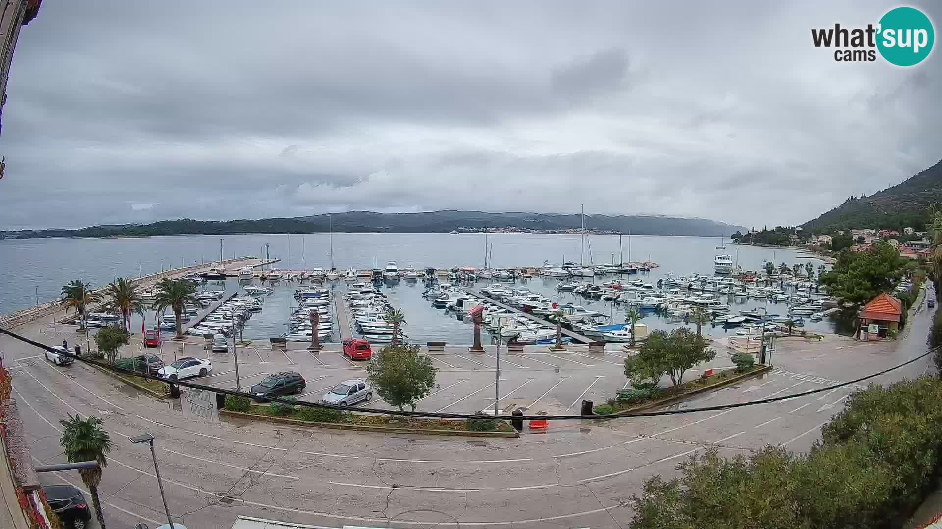 Webcam Orebić Uferpromenade – Fähre nach Korčula Live