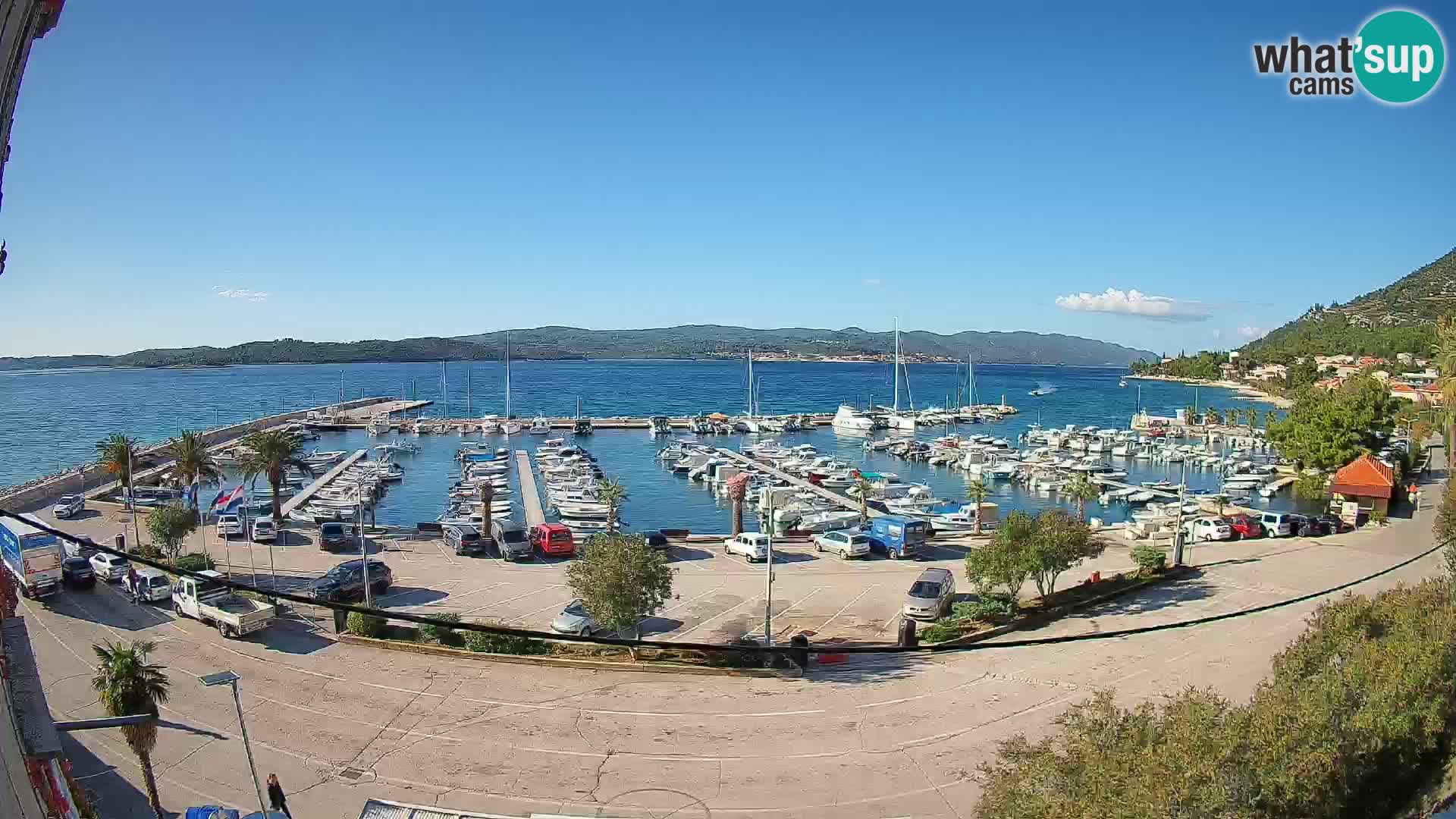 Web kamera Orebić Riva – Trajekt za Korčulu uživo