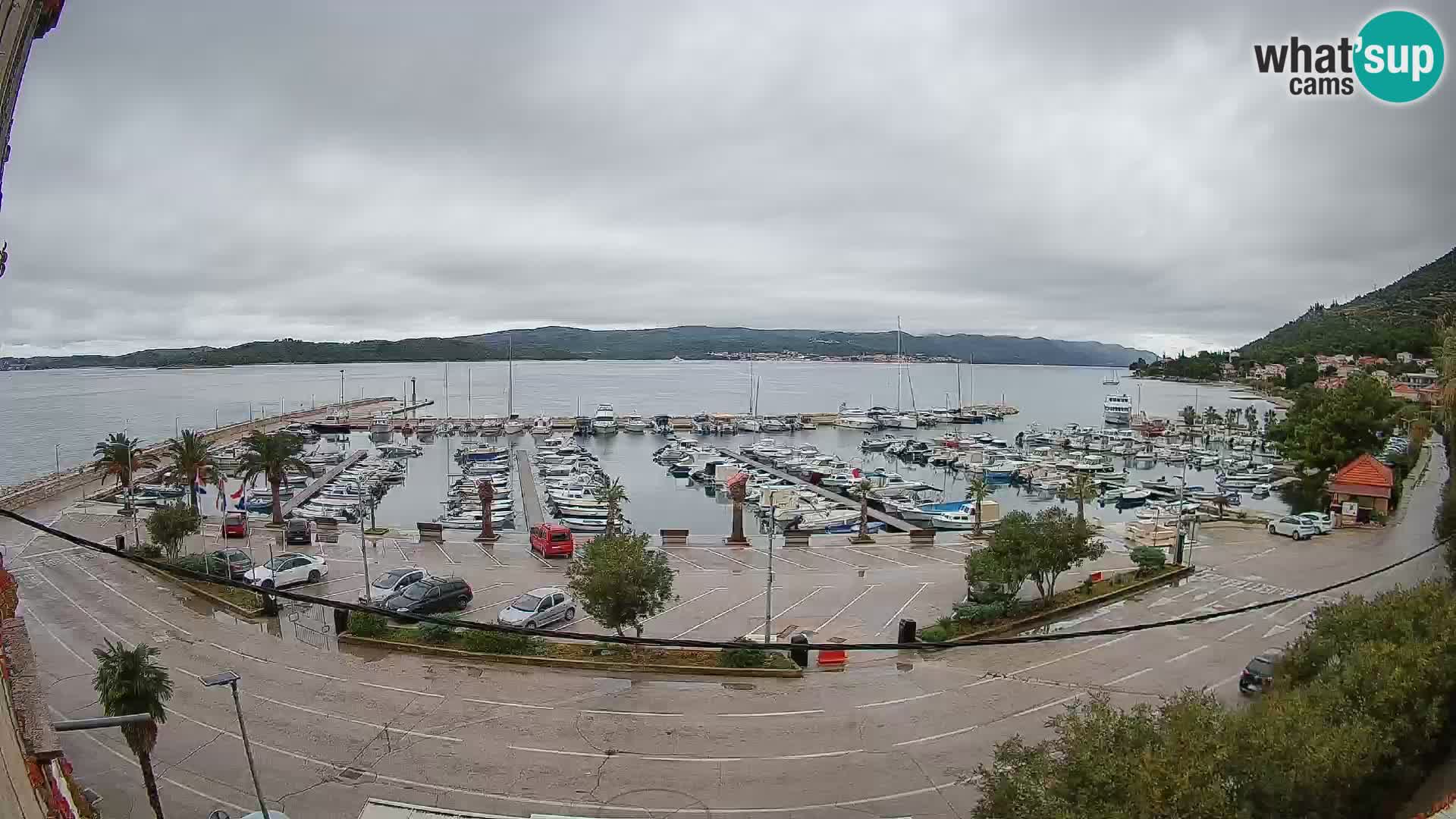 Webcam Orebić Uferpromenade – Fähre nach Korčula Live