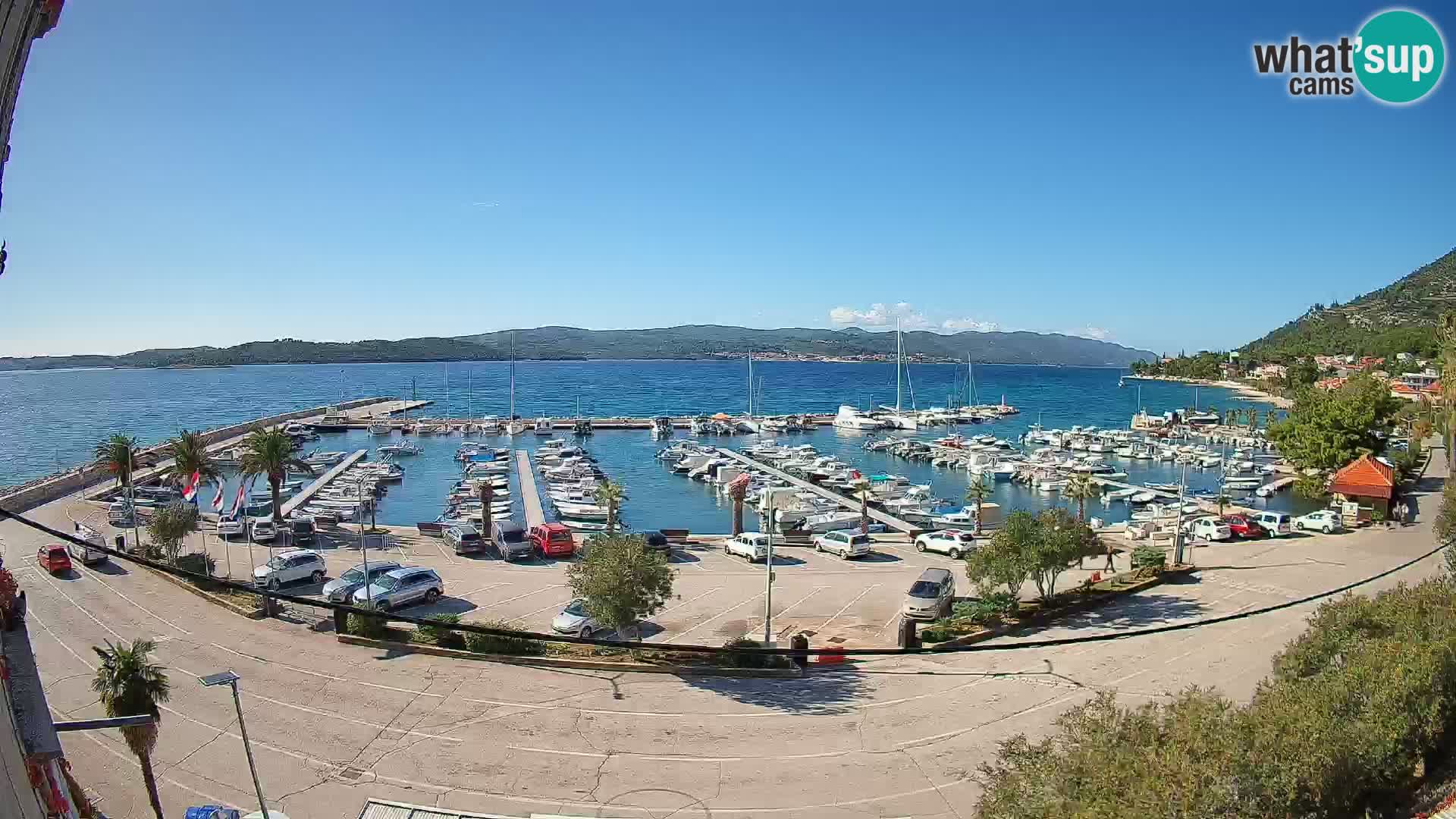 Webcam Orebić Uferpromenade – Fähre nach Korčula Live