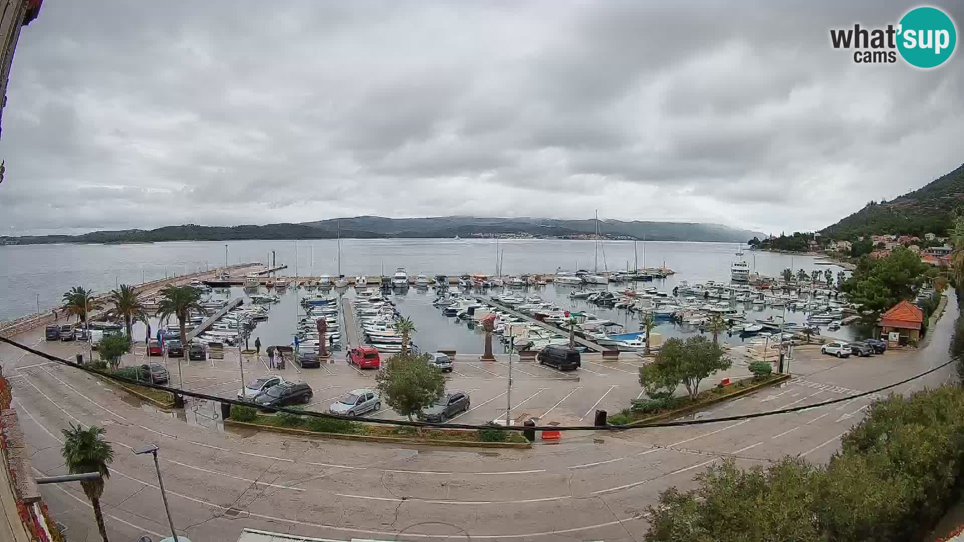 Webcam Orebić Uferpromenade – Fähre nach Korčula Live