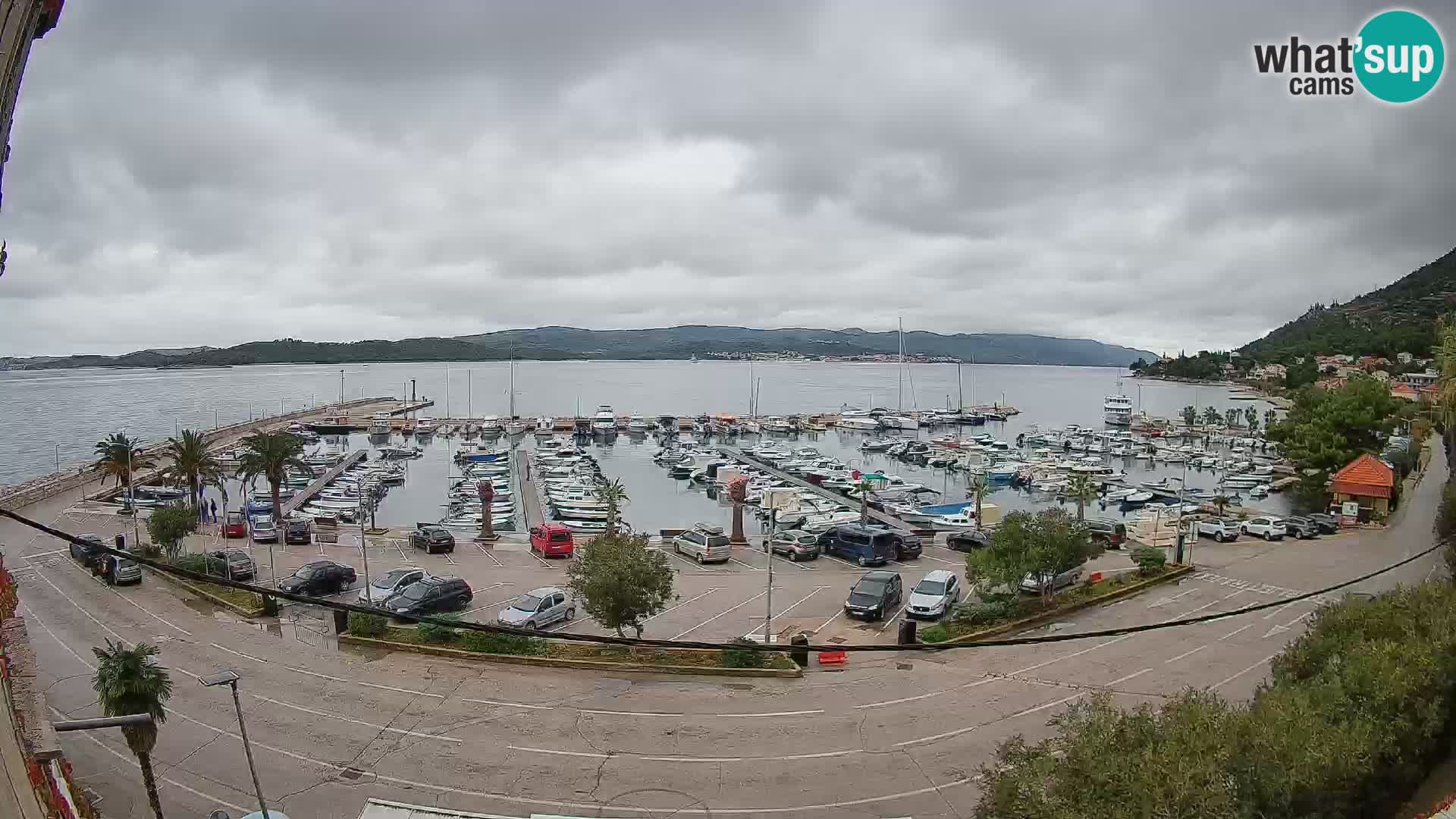 Webcam Orebić Riva – Ferry a Korčula en vivo
