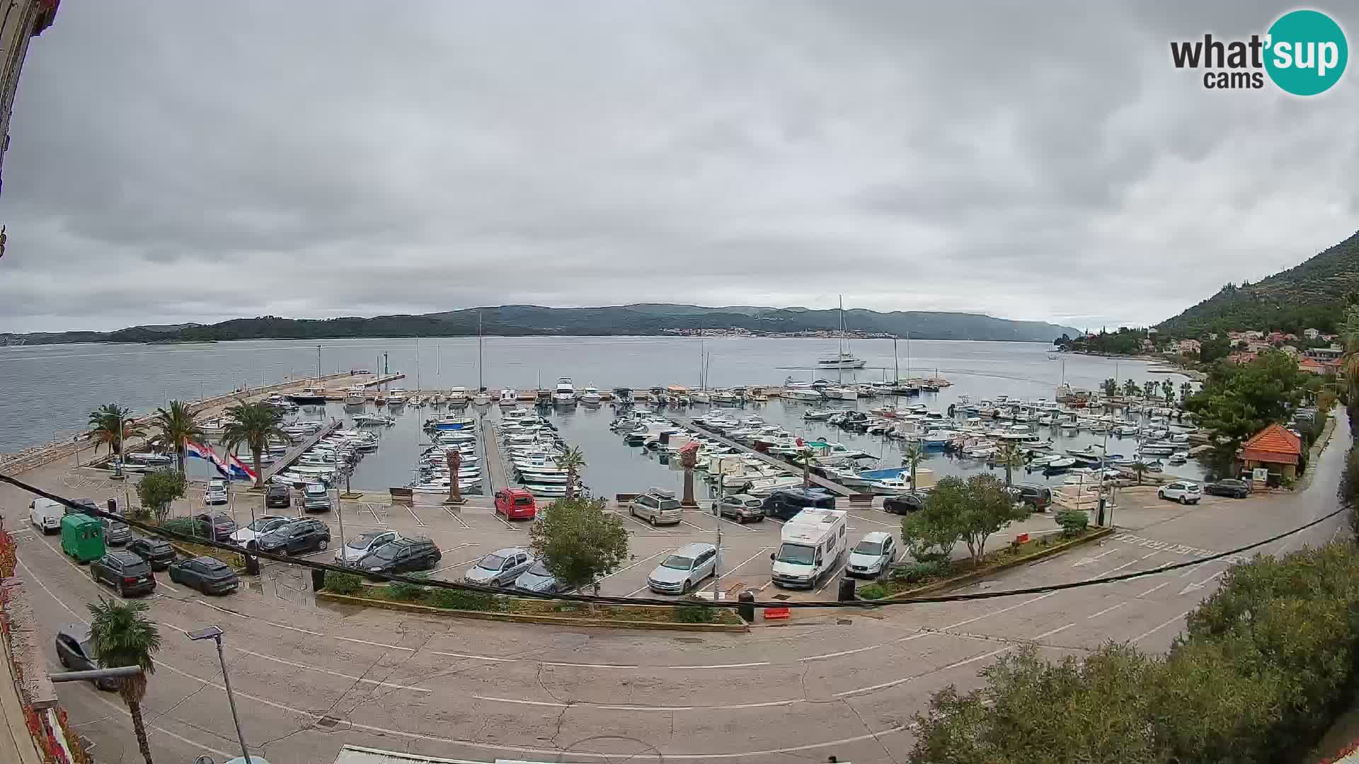 Webcam Orebić Riva – Ferry a Korčula en vivo