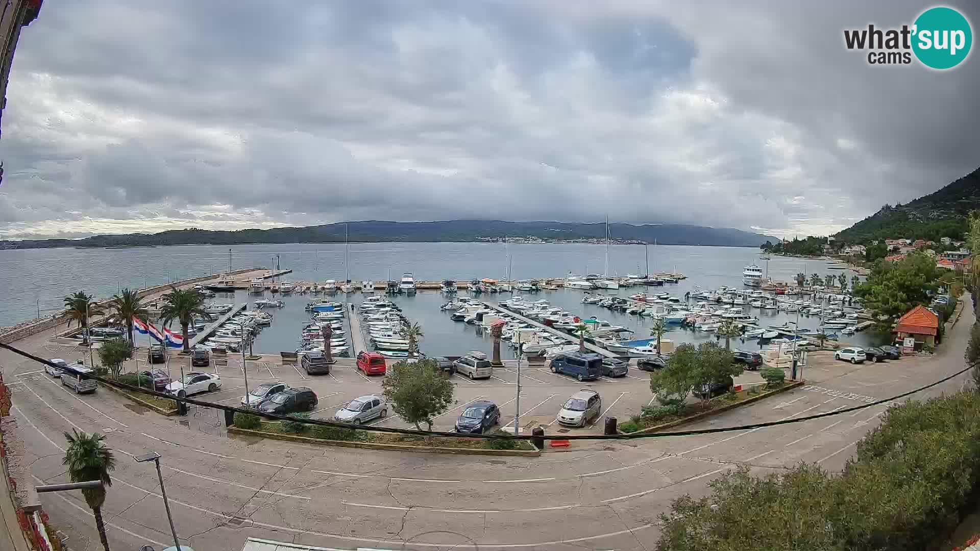 Webcam Orebić Riva – Ferry to Korčula Live