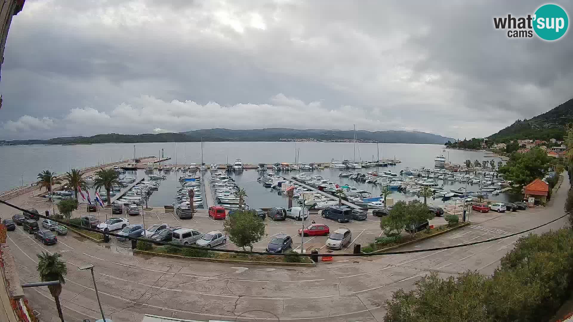 Webcam Orebić Uferpromenade – Fähre nach Korčula Live